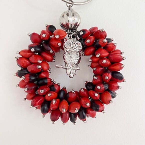 Huayruro Door Knob Hanger- Owl - Picture 3 of 7